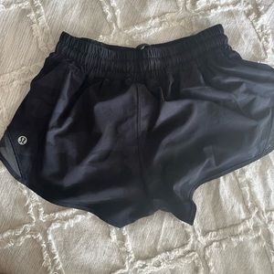 Lululemon Black Camo Hotty Hot Shorts